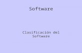 Software Clasificación del Software. 5.1 Clasificación del software. Definición de software. Es el conjunto de los programas de cómputo, procedimientos,