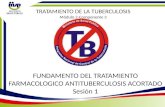 FUNDAMENTO DEL TRATAMIENTO FARMACOLOGICO ANTITUBERCULOSIS ACORTADO Sesión 1 TRATAMIENTO DE LA TUBERCULOSIS Módulo 2-Componente 3.