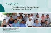 ACOFOP “Asociación de Comunidades Forestales de Petén” San Benito, Petén Guatemala C. A. Teléfonos: (502) 7926-3572 E mail: mesoamericatravel@yahoo.commesoamericatravel@yahoo.com.