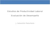 Estudios de Productividad Laboral Evaluación de Desempeño J. Sebastián Rebolledo.