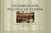 ORGANIZACIÓN POLÍTICA DE ESPAÑA Equipo de Discapacidad Auditiva. Madrid.2014.