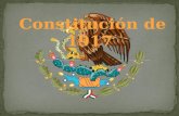 La promulgación de la Constitución de 1917 es el resultado directo de la política mexicana; esta constitución tomó como base fundamental la Constitución.