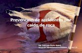 Prevención de accidentes por caído de roca Ing. José Luis Flores Rojero Servicios Administrativos Peñoles, S.A. de C.V.