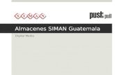 Almacenes SIMAN Guatemala Digital Media. Presencia Online Donde estamos? Nota: Propuesta creada por Push&Pull. Derechos Reservados. Ninguna otra empresa.