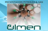 PRESENTACION PETROLEO & GAS. P a n g e a  NANO ADITIVOS PARA CEMENTACION DE POZOS.