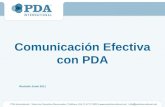 Comunicación Efectiva con PDA Revisión Junio 2011.
