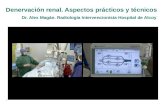 Denervación renal. Aspectos prácticos y técnicos Dr. Alex Magán. Radiología Intervencionista Hospital de Alcoy 1.