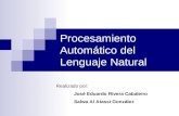 Procesamiento Automático del Lenguaje Natural Realizado por: José Eduardo Rivera Cabaleiro Salwa Al Atassi González.