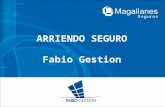 ARRIENDO SEGURO Fabio Gestion. Convenio Corredores Asociados a COPROCH AG Modernización en el tratamiento de los arriendos. Esta es una opción adicional.