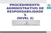 Dirección General de Responsabilidades y Situación Patrimonial PROCEDIMIENTO ADMINISTRATIVO DE RESPONSABILIDADES (NIVEL 2)