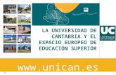 1 LA UNIVERSIDAD DE CANTABRIA Y EL ESPACIO EUROPEO DE EDUCACIÓN SUPERIOR .