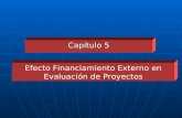 Capítulo 5 Efecto Financiamiento Externo en Evaluación de Proyectos.