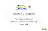 KABALA y EXODO 8 Por: Eliyahu BaYonah Director Shalom Haverim Org New York.