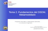 Tema 2. Fundamentos del DSDM. Metamodelado Posgrado Informática y Matemáticas Aplicadas a la Ciencia e Ingeniería Departamento de Informática y Sistemas.