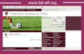 Www.faf-aff.org. EL NUEVO PORTAL DE LA FEDERACION ALAVESA DE FUTBOL  CONSTA DE 2 AREAS DIFERENCIADAS. 1.- AREA PUBLICA Libre acceso desde.