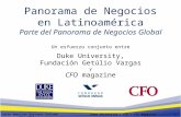 Panorama de Negocios en Latinoamérica Parte del Panorama de Negocios Global Un esfuerzo conjunto entre Duke University, Fundación Getúlio Vargas y CFO.