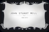 JOHN STUART MILL 1806-1873. CONTEXTO HISTÓRICO:  Vivió bajo el gobierno de la reina Victoria, época en la que Inglaterra era una hegemonía tanto en lo.