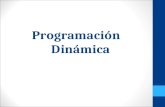 Programación Dinámica. Es un procedimiento matemático diseñado principalmente para mejorar la eficiencia de cálculo de problemas de programación matemática.
