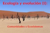 Ecología y evolución (I): Comunidades y Ecosistemas.