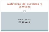 TRABAJO PRÁCTICO: FIREWALL Auditoría de Sistemas y Software.