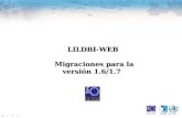 LILDBI-WEB Migraciones para la versión 1.6/1.7. 1 - Preparación de las Bases para Migración 2 - Paso a Paso para la migración al Sistema LILDBI-WEB 1.6/1.7.