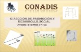 DIRECCIÓN DE PROMOCIÓN Y DE S ARROLLO SOCIAL Ayuda Biomecánica.