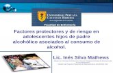 Factores protectores y de riesgo en adolescentes hijos de padre alcohólico asociados al consumo de alcohol. Lic. Inés Silva Mathews Maestra en Ciencias.