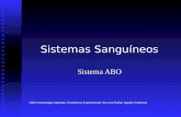 Sistemas Sanguíneos Sistema ABO 1065 Inmunologia Aplicada. Enseñanza Experimental. Dra Ana Esther Aguilar Cárdenas.