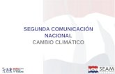 SEGUNDA COMUNICACIÓN NACIONAL CAMBIO CLIMÁTICO. OBJETIVOS Objetivo del Proyecto Facilitar al Paraguay la preparación y presentación de la Segunda Comunicación.