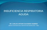 INSUFICIENCIA RESPIRATORIA AGUDA DR. CARLOS ARTURO SAAVEDRA RAMIREZ MEDICO ASISTENTE DEL SERVICIO DE NEUMOLOGIA - INEN.
