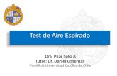 Test de Aire Espirado Dra. Pilar Soto A Tutor: Dr. Daniel Cisternas Pontificia Universidad Católica de Chile.