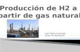 Juan Pablo Zubillaga Víctor M. Rodríguez.  Procesos para obtener hidrógeno adicional cuando el producido por reformación catalítica es insuficiente ◦