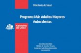 Programa Más Adultos Mayores Autovalentes Nanet González Olate División de Atención Primaria Subsecretaría de Redes Asistenciales Marzo de 2015 Ministerio.