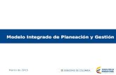 Modelo Integrado de Planeación y Gestión Marzo de 2015.