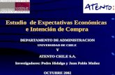 Estudio de Expectativas Económicas e Intención de Compra DEPARTAMENTO DE ADMINISTRACION UNIVERSIDAD DE CHILE Y ATENTO CHILE S.A. Investigadores: Pedro.