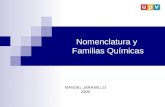 MANUEL JARAMILLO 2009 Nomenclatura y Familias Químicas.