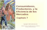 Consumidores, Productores, y la Eficiencia de los Mercados Capítulo 7 Copyright © 2001 by Harcourt, Inc. Adaptación libre al español para fines académicos.