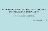 CURSO REGIONAL SOBRE ESTRATEGIAS EN SEGURIDAD SOCIAL (OIT) URUGUAY (29 SEP-10 OCT 2008) Manuel Merayo (UGT)