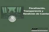 Fiscalización, Transparencia y Rendición de Cuentas.