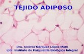 TEJIDO ADIPOSO Dra. Andrea Márquez López Mato ipbi: Instituto de Psiquiatría Biológica Integral.