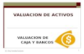 1 VALUACION DE ACTIVOS VALUACION DE CAJA Y BANCOS Dr. Eloy Granda Carazas.