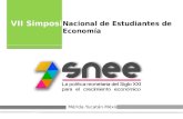 VII Simposio Nacional de Estudiantes de Economía Mérida.Yucatán.México.