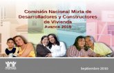 Septiembre 2010 Comisión Nacional Mixta de Desarrolladores y Constructores de Vivienda Avance 2010.