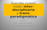 Suicidio juvenil visión inter-disciplinaria y trans-paradigmática P. Pietro Dr. Magliozzi (religioso Camilo) PUC – Sala Irarrázaval 3 de septiembre de.