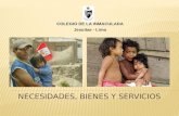NECESIDADES, BIENES Y SERVICIOS COLEGIO DE LA INMACULADA Jesuitas - Lima.