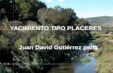 Juan David Gutiérrez peña.  El vocablo “placer”, es un término que utilizaron los mineros españoles en América para caracterizar los depósitos auríferos.