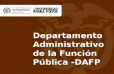 Departamento Administrativo de la Funci³n Pblica -DAFP