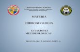 ESTACIONES METEREOLOGICAS PRESENTA: M.C. J. ALFREDO OCHOA G. UNIVERSIDAD DE SONORA División de Ciencias Exactas y Naturales Departamento de Geología MATERIA.