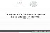 Sistema de Información Básica de la Educación Normal SIBEN 8.0 Ing. Lydia Raquel Vera Reza.