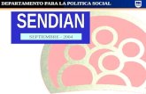 DEPARTAMENTO PARA LA POLITICA SOCIAL SEPTIEMBRE - 2004.